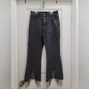 Black High Rise Distressed Jeans